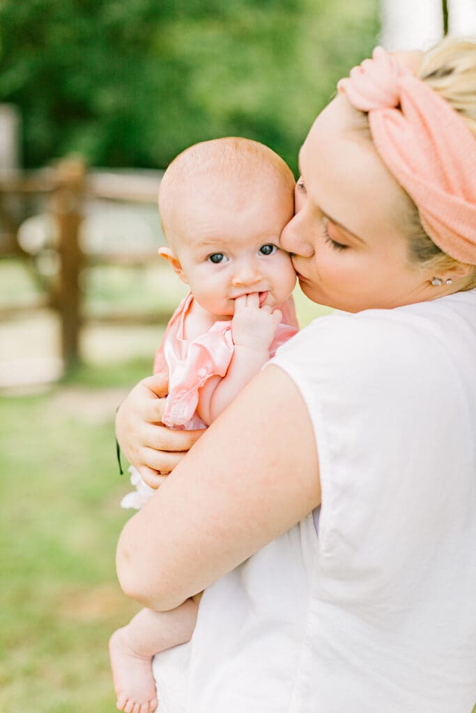 Richmond mommy-and-me photography session showcasing a single mom and her daughter with a special name tattoo.